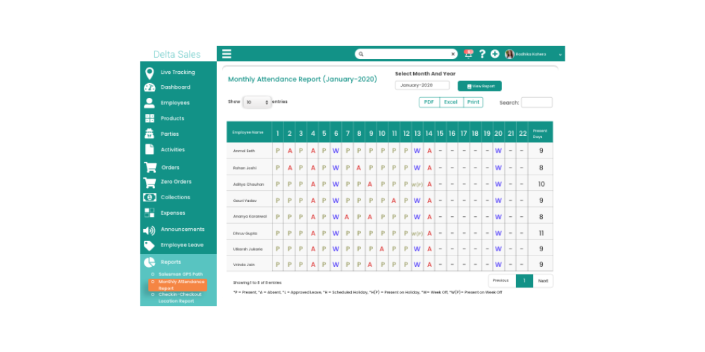 delta-sales-app-attendance-report