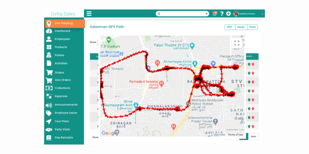 field sales gps tracking